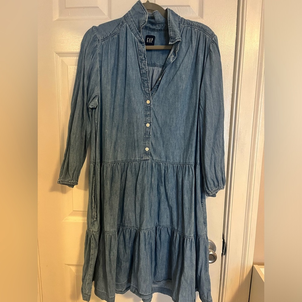 GAP Blue Denim Dress
